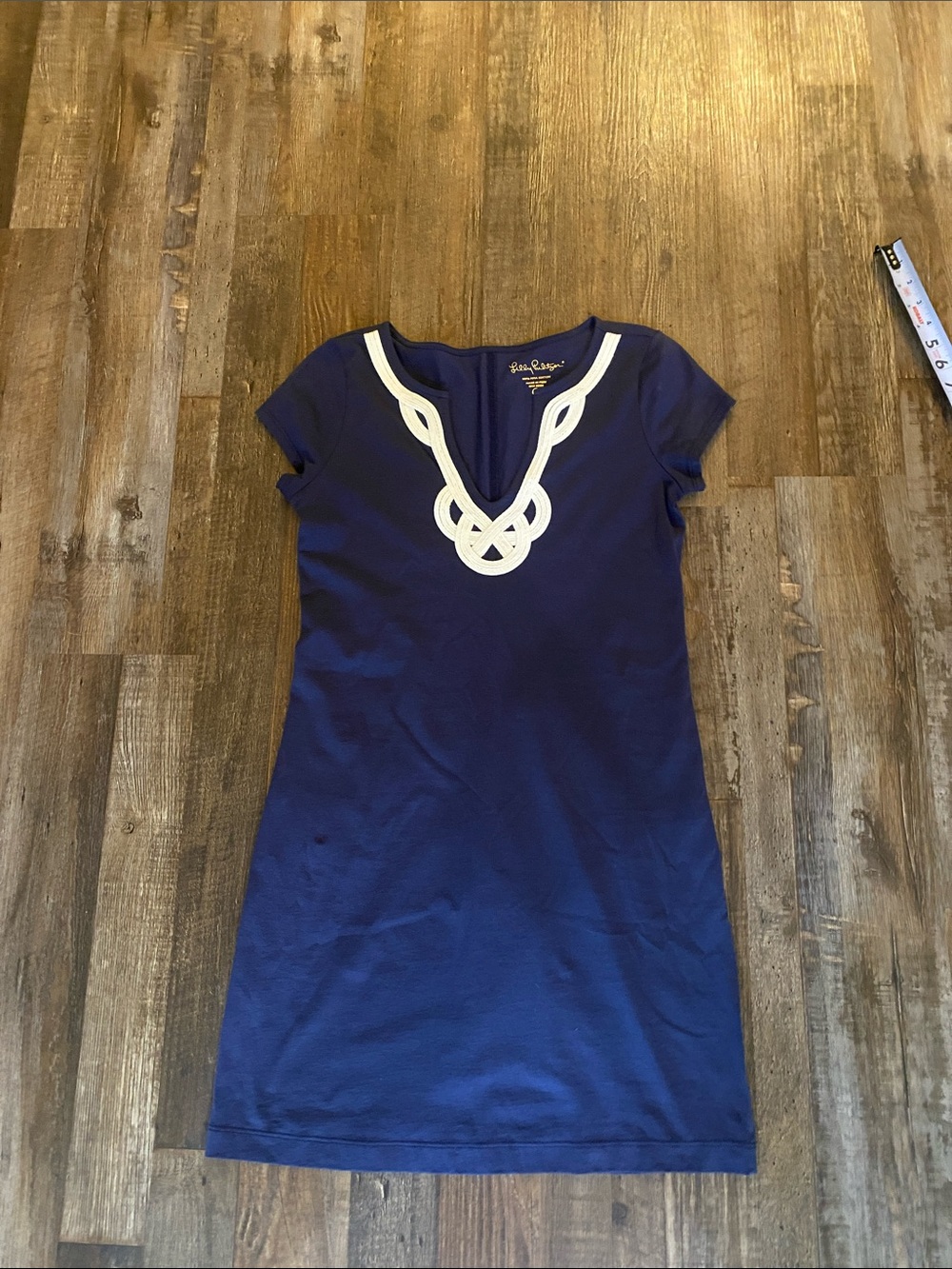 Lilly Pulitzer Navy Mini Dress with White Trim